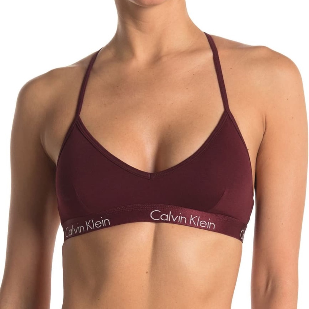 Calvin Klein Lightly Lined V-Neck Racerback Bra